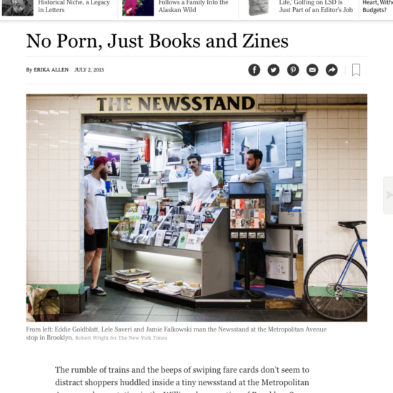 New York Times - no porn, just books-Screen shot