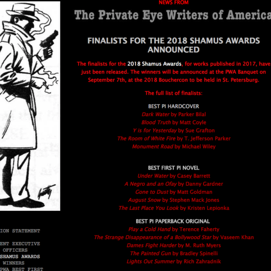The Private Eye Writers of America--screenshot